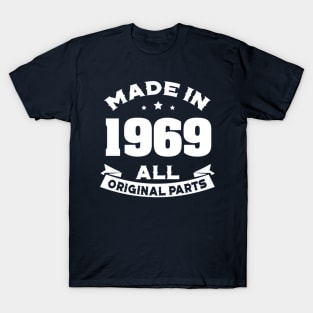 1969 Original Parts 50th Birthday Gift T-Shirt